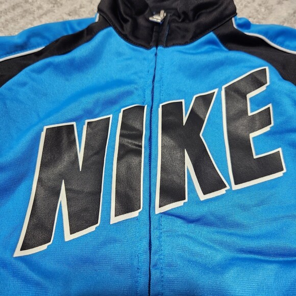 Nike boy's full zip track jacket blue black white size 5 - Picture 5 of 8